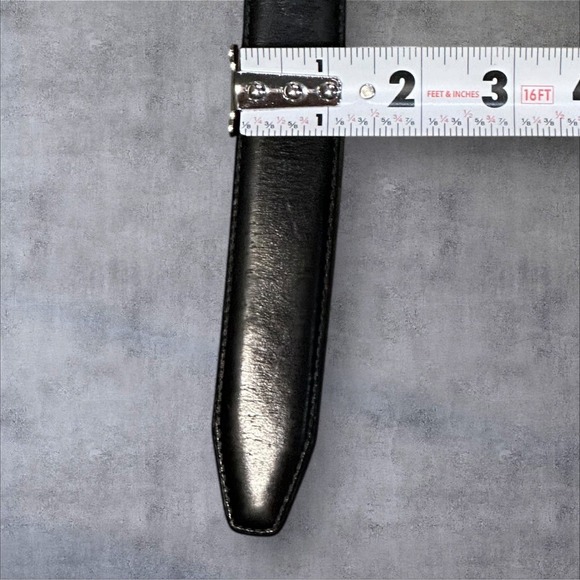 Johnston Murphy Size 38‎ Black Leather Belt 75-70040 - Picture 8 of 8